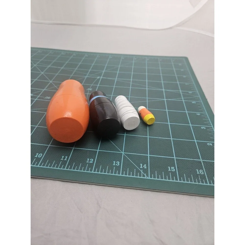 Halloween Nesting Dolls Pumpkin Vampire Mummy Candy Corn